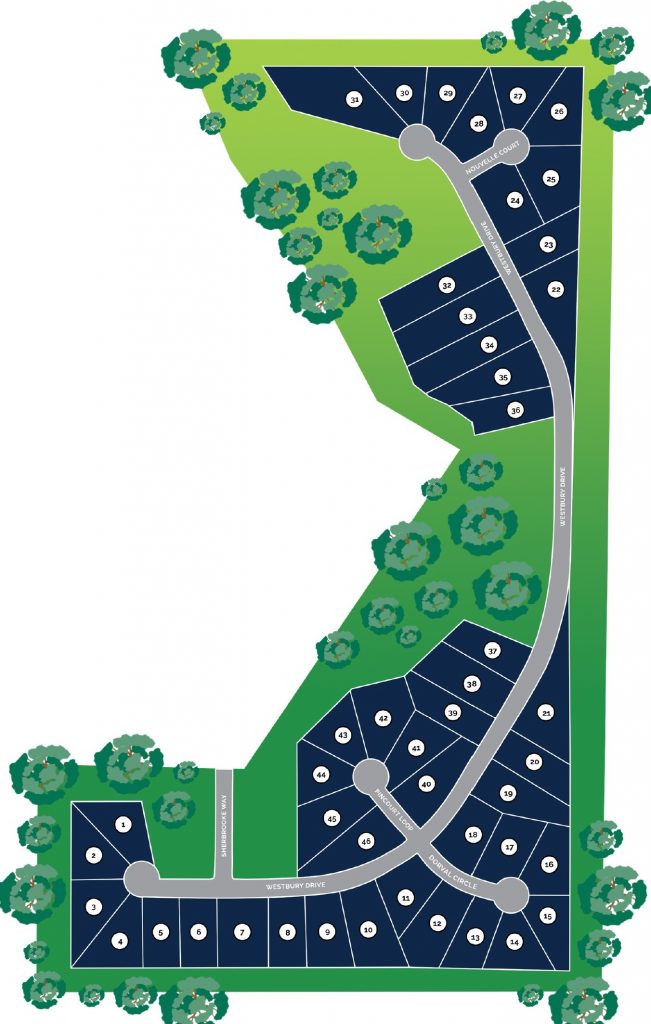 Westbury Site Map