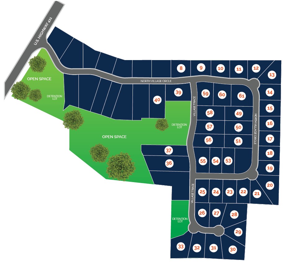 North Village Site Map